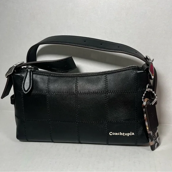Coachtopia CAO22 Alter/Ego Small Shoulder Bag Checkerboard Upcrafted Leather - Picture 1 of 9